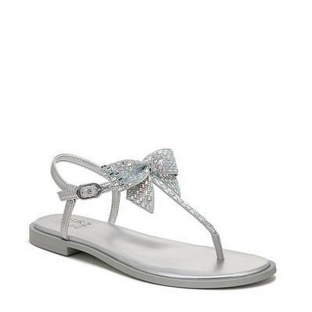 Naturalizer Florita Bow Sandals Silver SatinStones 7.5M