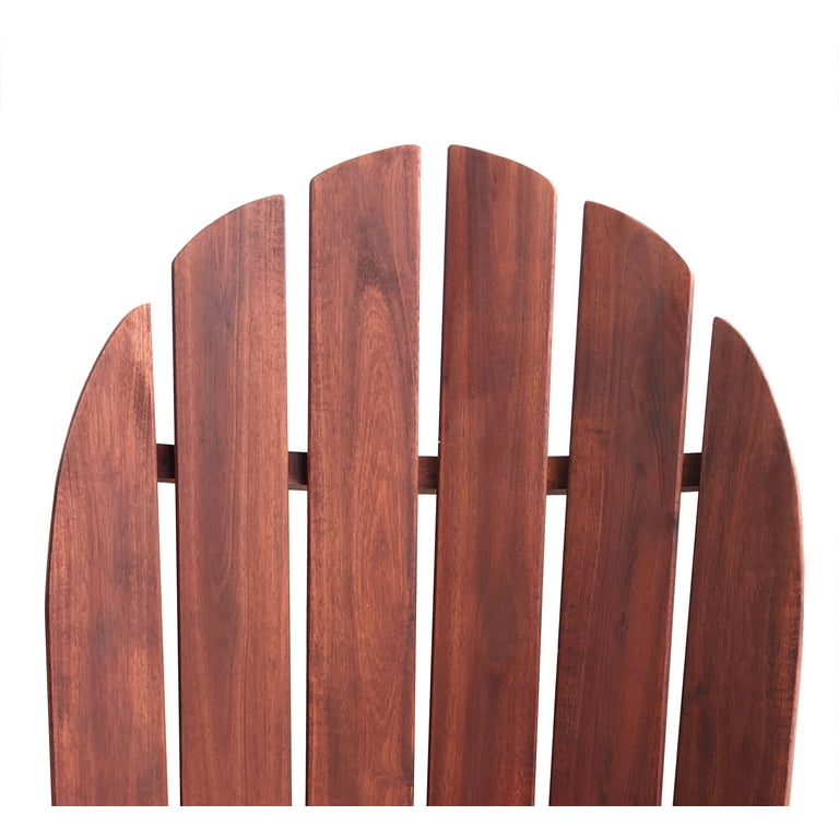 Mainstays Wood Outdoor Adirondack Chair Dark Brown Color