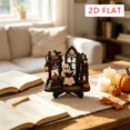 thumbnail image 7 of sruoe Halloween Decorations,Halloween Reading Ghost Wooden Statue, Librarian Book Lover Decor for Bookshelf, Desk, Study, Gothic Dark Academia Styl,Library Scene Desktop Decor, 7 of 7