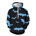 thumbnail image 4 of CONZONE Halloween Mens Hoodies Long Sleeve Hallowmas Pullover Hoodie for Men Funny Bat Graphic Hooded Sweatshirts With Pocket, 4 of 4