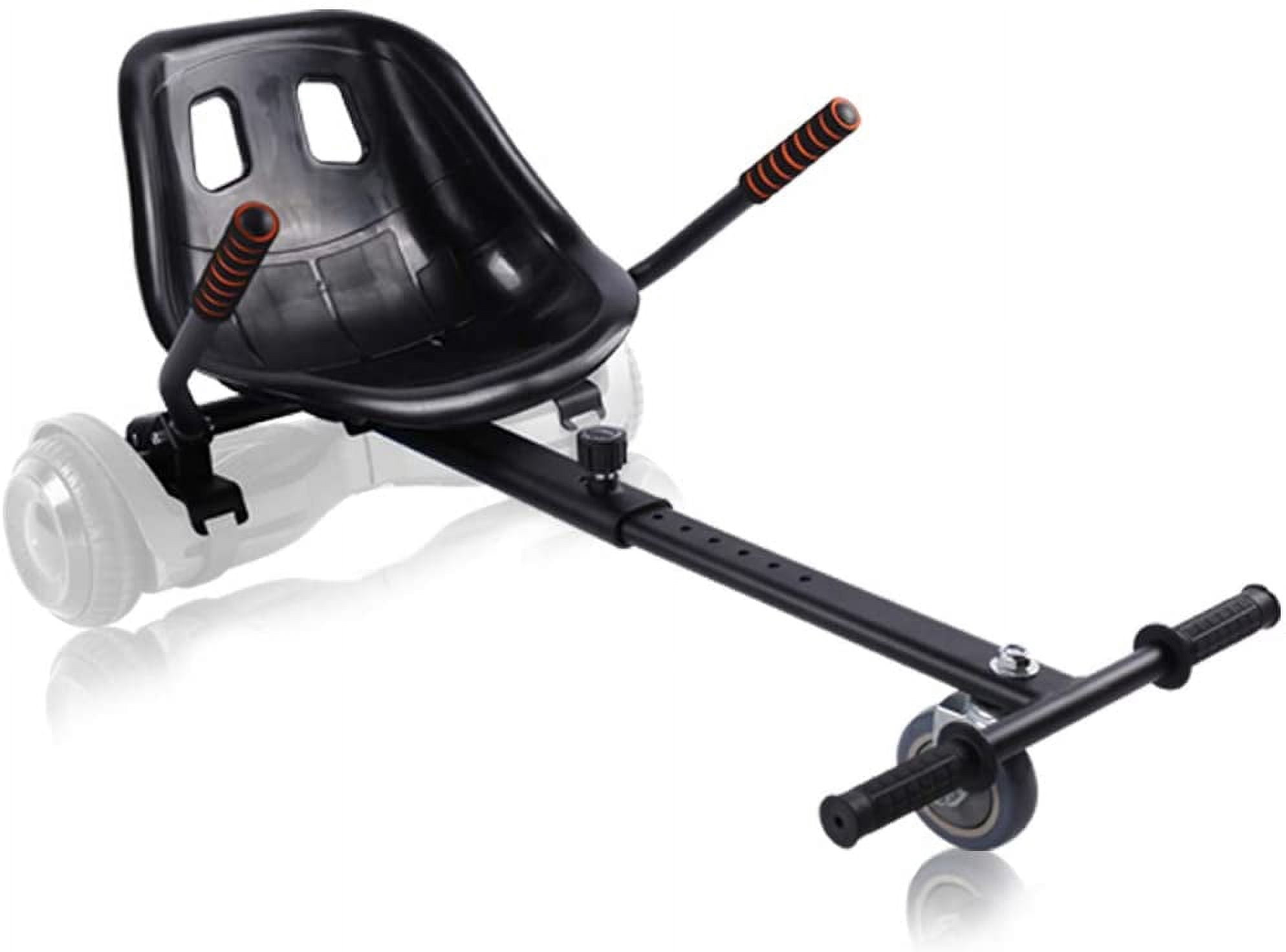 TechWonder Hover Kart Go Kart Adjustable Seat Attachment for 6.5" Hover-Board Buggy - Black