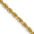 thumbnail image 2 of 14K Solid Yellow Gold 2.25mm Quadruple Rope Chain Twisted Link Necklace, 2 of 4