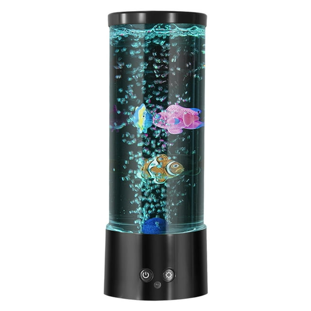 LED Aquarium Lamp With Remote Control, Multi-Color Changing Fish Tube Light, USB-Powered Desk Decorative Lamp
