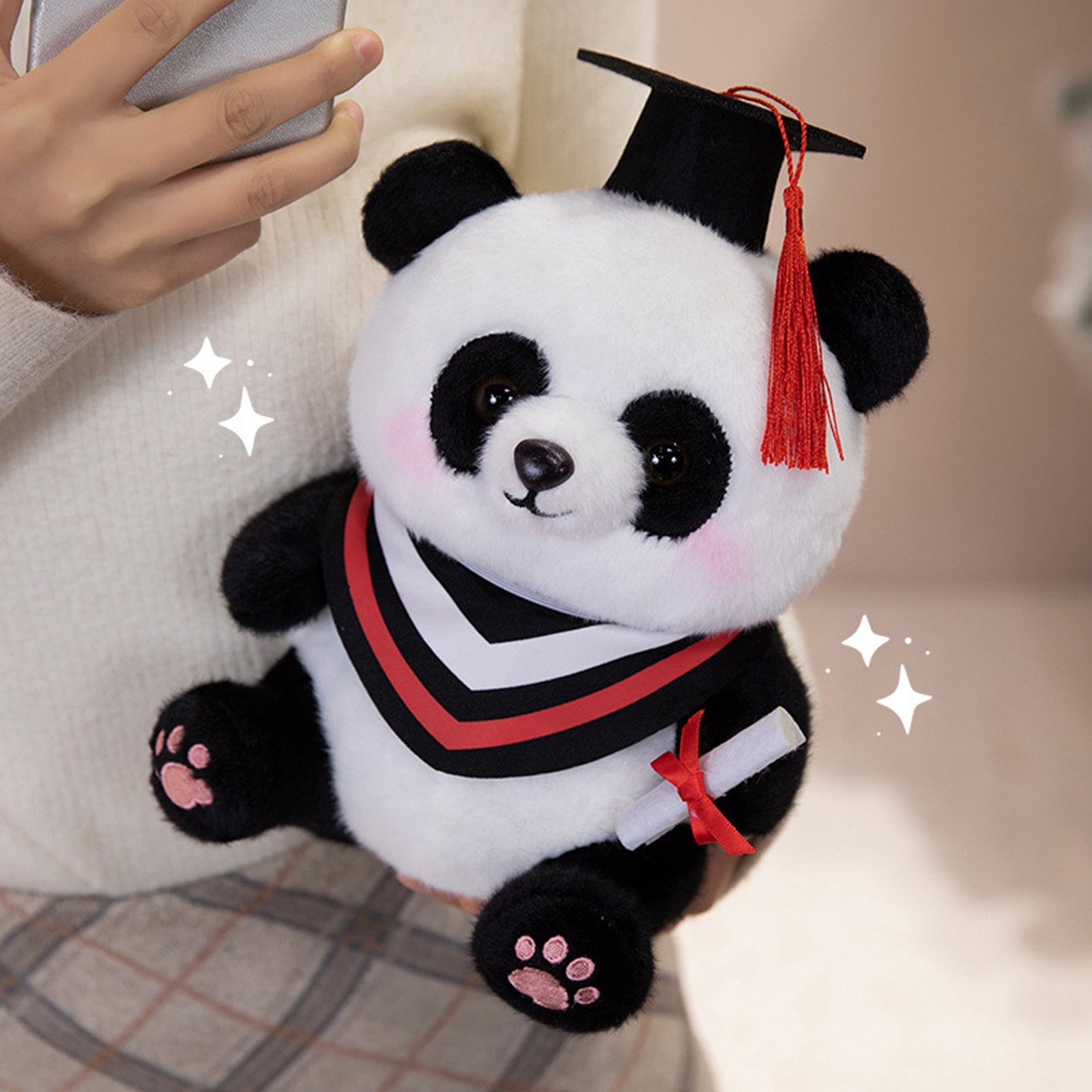 9 Inch Graduation Stuffed Animal | Panda Stuffed Animal Graduation Plush with Cap and Gown Decorations for Graduation Gift Single Pack