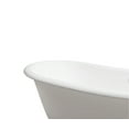 thumbnail image 5 of 71" Cast Iron R5240-CH-CH Soaking Clawfoot Tub and Tray with External Drain, 5 of 11
