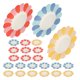 thumbnail image 3 of 150 Uds. Platos de fiesta con forma de flor, platos desechables para pastel, platos de papel decorativos para el hogar, 3 of 8