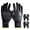 Black (3 Pairs), variant on KAYGO Waterproof Work Gloves for Men and Women, Rubber Coated Non-slip Working Gloves for Garden, Outdoor Construction, KG150, Purple, M