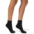 thumbnail image 5 of No nonsense Women's Soft & Breathable Cushioned Mini Crew Socks 3 Pair Pack, Black, One Size, 5 of 7