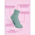 thumbnail image 2 of Justice Boyfriend Rib Ankle Socks for Girls with Lettuce Edge Anklet, 6 pk Green, 2 of 7