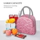 thumbnail image 5 of Fotbe Pink Glitter Bolsa de Almuerzo con Estampado, Lonchera Aislada, Contenedor de Comida Reutilizable Tipo Cooler a Prueba de Fugas, 5 of 6