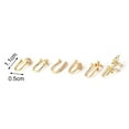 thumbnail image 5 of Opvise Nose Piercing Clip Eye-catching U Shape Copper Cubic Zirconia Multi-style Shiny Ear Cuffs Nose Stud for Daily Wear, 5 of 8