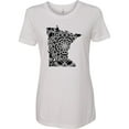 thumbnail image 3 of Inktastic Minnesota Silhouette Mandala Women's T-Shirt, 3 of 5