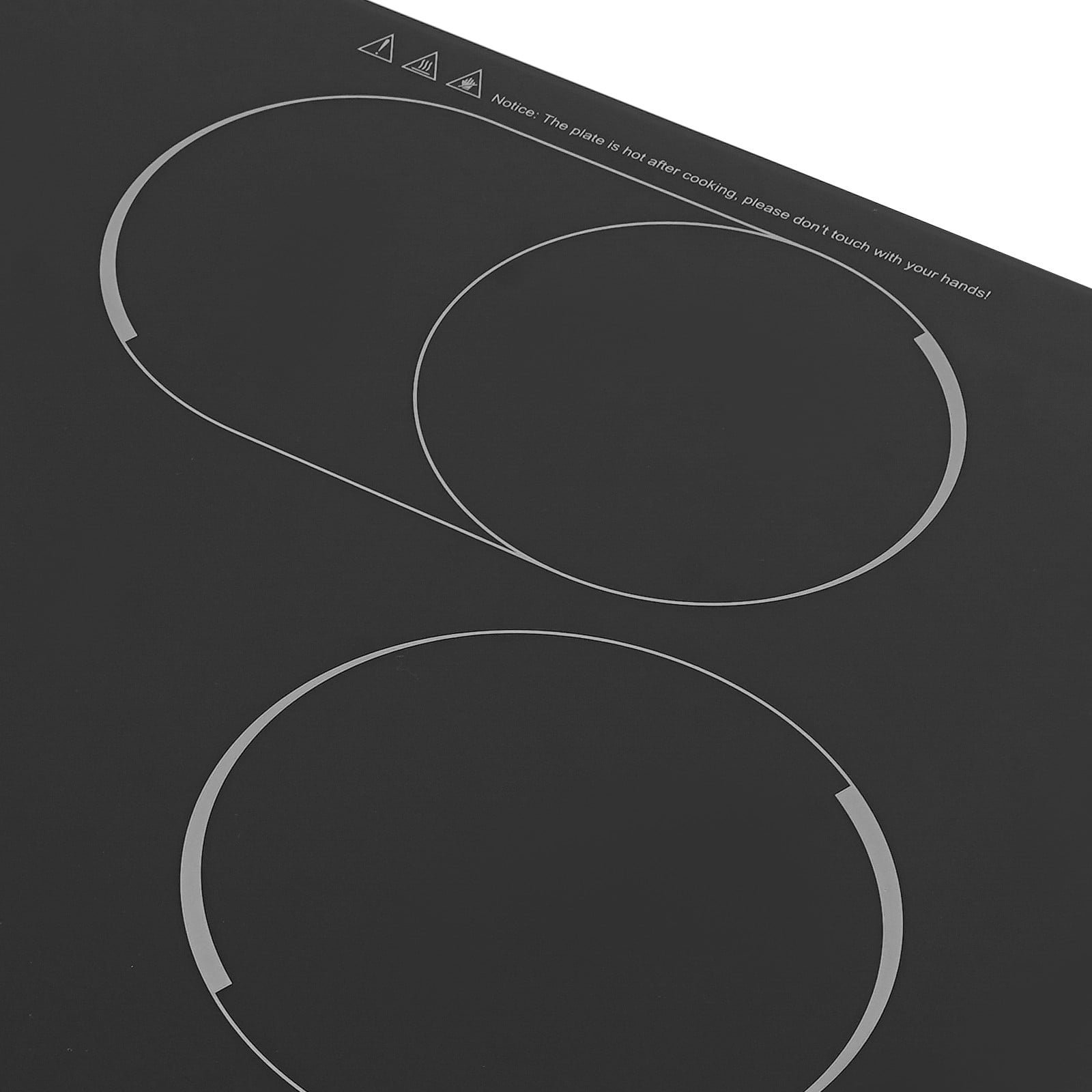 Miumaeov 4 Burners Cooktop Electric ceramic Stovetop Countertop Cooking Stove 600W-1200W 110V