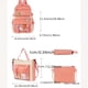thumbnail image 3 of 4 Piezas Bandolera Bandolera, Bolsa De Lona Con Bolsillos Transparentes, Que Incluye Bandolera, Bandolera, Bandolera, Adecuada Para Estudiantes, Escuela Y Viajes, Rosa, Morado, Azul, Negro, Bandolera, 3 of 4
