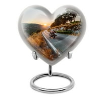 KARYLIZ Urn For Ashes Adult Male Motorcycle - Heart Urn For Human Ashes - Keepsake Urns For Human Ashes Men - Urn For Human Ashes - Urn Decoration
