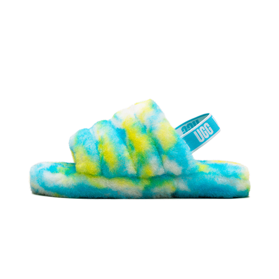 UGG GRADE SCHOOL Kids FLUFF YEAH SLIDE "Green" 1123636K OBSL 1123636K OBSL from Stadium Goods