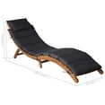 thumbnail image 2 of vidaXL Patio Lounge Chair Outdoor Sunbed Folding Sunlounger Solid Acacia Wood, 2 of 10