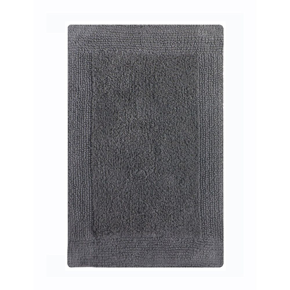 Soft Reversible Bath Rug Gray
