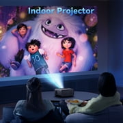 Mini Projector 1080P Portable Projector Compatible with iPhone/Android/PS4/Laptop/TV Stick, Built-in Hi-Fi Speaker, for Home Theater/Indoor Outdoor Movies/Gaming