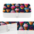 thumbnail image 4 of Ice Cream PU Leather Travel Jewelry Organizer Box with Removable Compartment and Bracelet Holder, 4 of 6