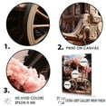 thumbnail image 3 of Designart "Pink Carriage Of Romance I" Old American Cart Floater Framed Canvas Prints, 3 of 5