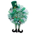 thumbnail image 3 of CALLE. Corona decorativa para el día de San Patricio, corona irlandesa colgante de primavera, corona para puerta delantera, para celebración, festival, 3 of 8