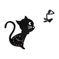 thumbnail image 1 of Reloj de pared con forma de gato, bonito reloj de pared para guardería, sala de juegos, escritorio interior, figura de pensador, escultura abstracta,, 1 of 8