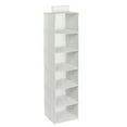 HoneyCanDo 6Shelf Hanging Closet Organizer, White
