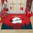 thumbnail image 1 of Large Christmas Decor Doormat for Home, Holiday Letter Print Indoor Carpet Rug, Non-Slip Kitchen Bedroom Floor Mat (60x90cm), 1 of 3