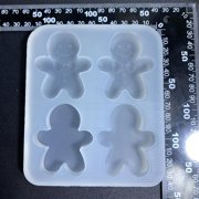 BQBQERT Silicone Cake Mold Fondant Gingerbreads Man Shaped Baking Tools Silicone Candy Suitable for Holiday Baking