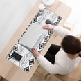 thumbnail image 3 of Long Mouse Pads for Desk,Boho Black and White Geometric Ethnic Desk Mats on Top Of Desks, Desk Mouse Pad Extra Large with 3mm Non-Slip Base and Stitched Edge for Gaming,Work,Home 31.5"x11.8", 3 of 5