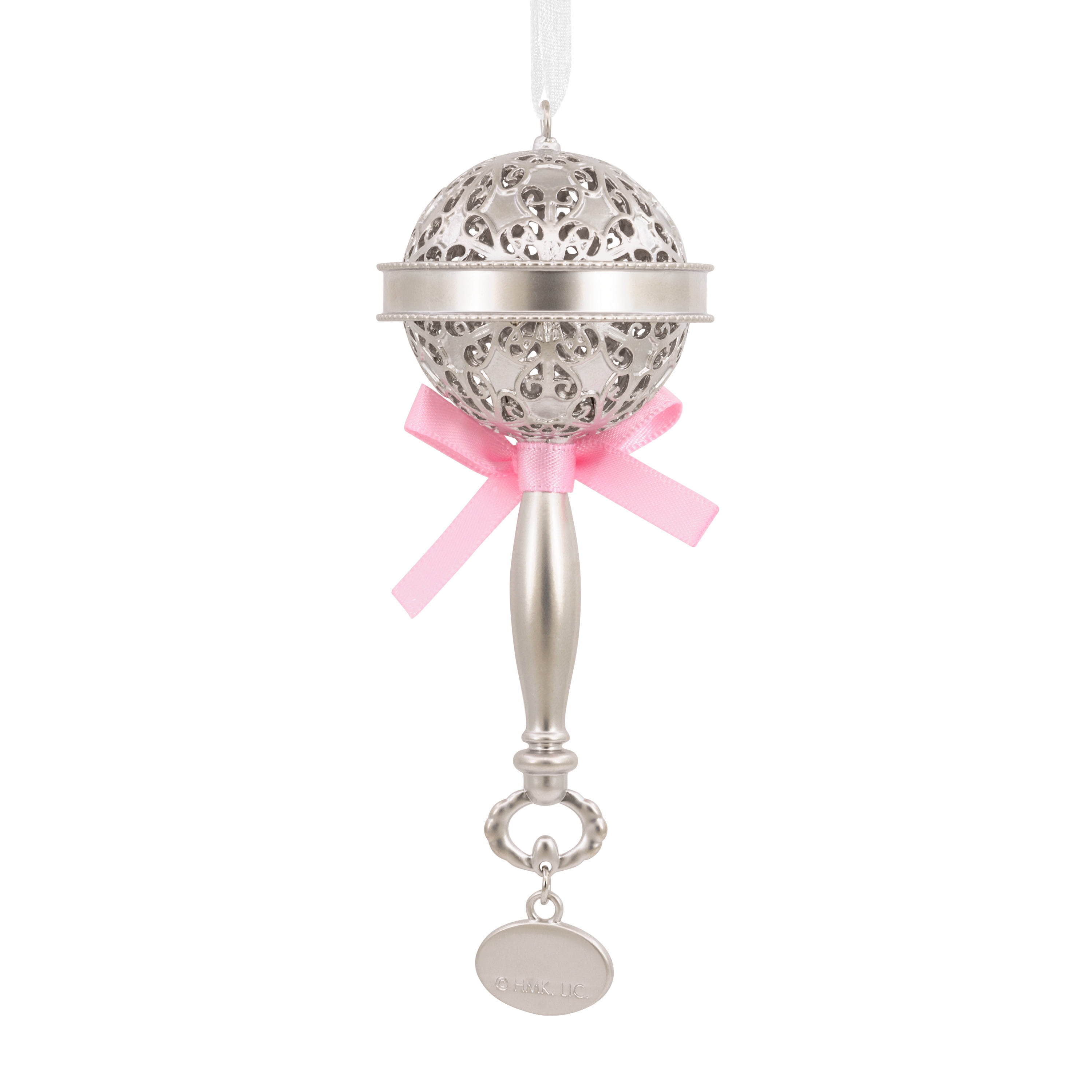 Hallmark Premium Baby s First Christmas Silver Baby Rattle With