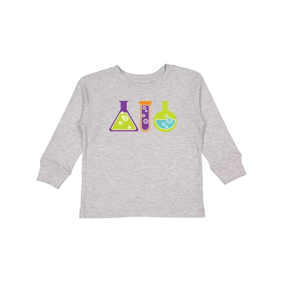 Inktastic Scientist Kids Chemistry Beakers Boys or Girls Long Sleeve Toddler T-Shirt