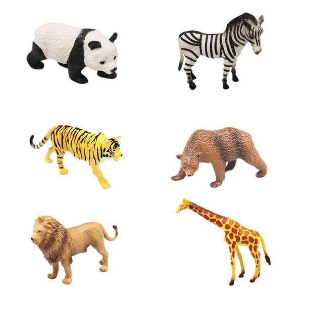 Juego de Animales de la Selva Hugo Figuras de Animales Salvajes Decoración de Escritorio