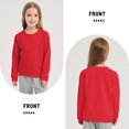 thumbnail image 4 of Unisex Kids Crewneck Sweatshirt Toddler Long Sleeve Tops Fall Comfy and Soft Pullovers for Boys and Girls 2-14 Years, 4 of 6