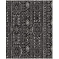 thumbnail image 2 of Well Woven Apollo Rodeo Vintage Medallion Tribal Black Grey Flat Pile Easy to Clean 5'3" x 7'3" Area Rug for Living Room Dining Room Bedroom and Kitchen, 2 of 6
