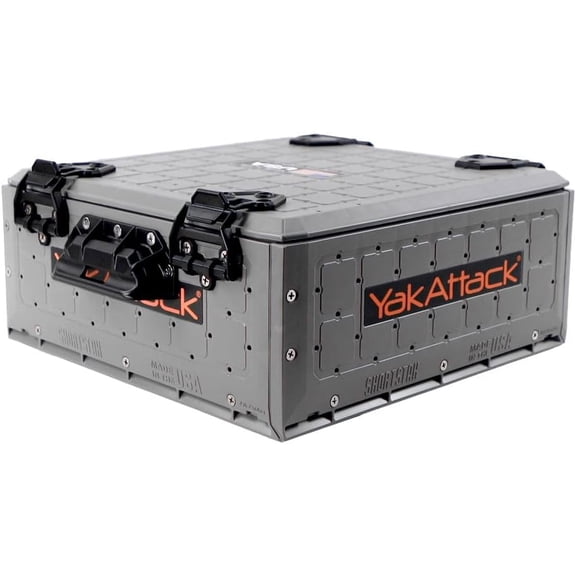 ShortStak SOLO Low-Profile Storage Crate With Lid and Slider Foot
