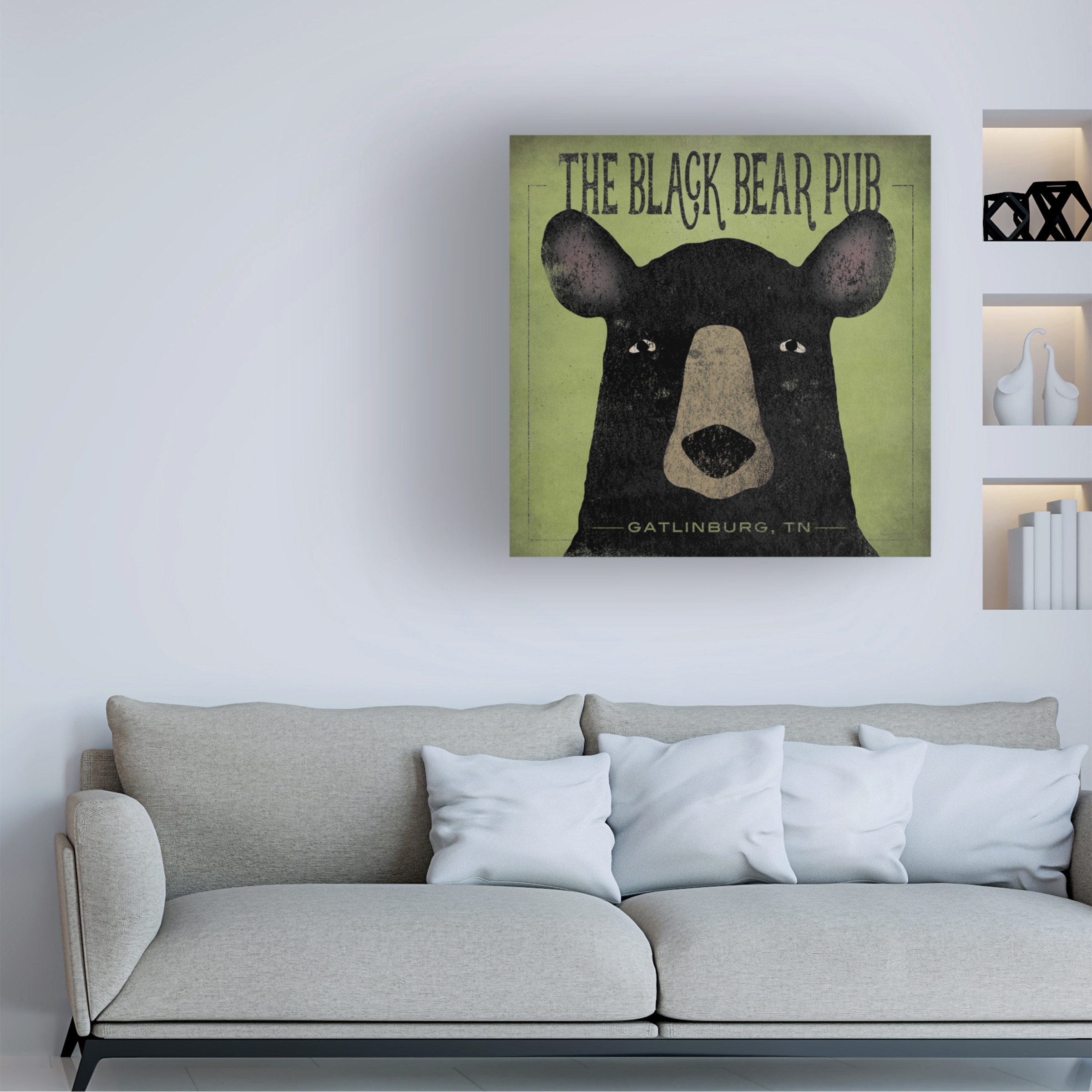Ryan Fowler 'The Black Bear Pub' Canvas Art