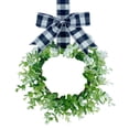thumbnail image 2 of Gnoradne Christmas Artificial Wreath With Burlap Spring Decorative Door Hanger,Artificial Branch Wall Hanging Garland,Front Door Wreaths with Bow for Christmas Home Wall Farmhouse Decor, 2 of 5