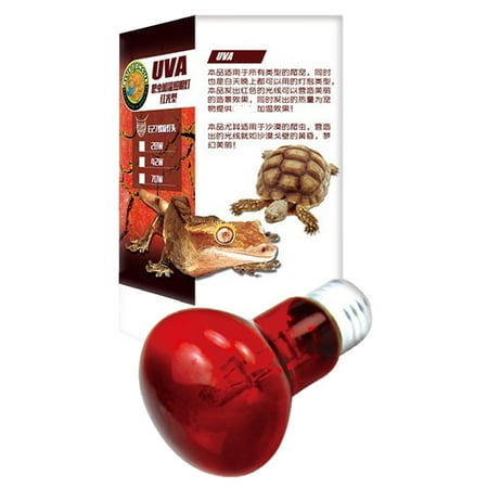 

Reptile Heat Bulb | High Intensity UVA Light Bulb | Heating Light for Reptiles and Amphibian Use Basking Light for Turtle Bearded Dragon Lizard
