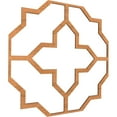 thumbnail image 3 of 33"W x 33"H x 3/8"T Extra Large Laird Decorative Fretwork Wood Ceiling Panels, Cherry, 3 of 10