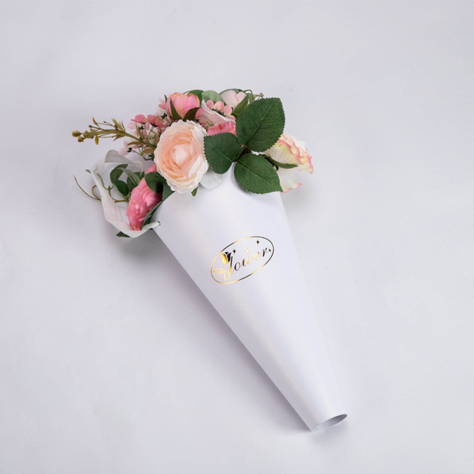  JOSON 5pcs flower bouquet bag with handle bouquet paper bag  tote bag, flower store bouquet supplies, DIY crafts, Valentine's Day flower  bag tote bag (Pink) : Health & Household