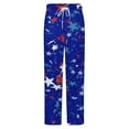thumbnail image 5 of American Flag Blue Red White Winter Female Pants Flannel High Waist Women Pants Lady Warm Straight Leg Plush Trousers, 5 of 7