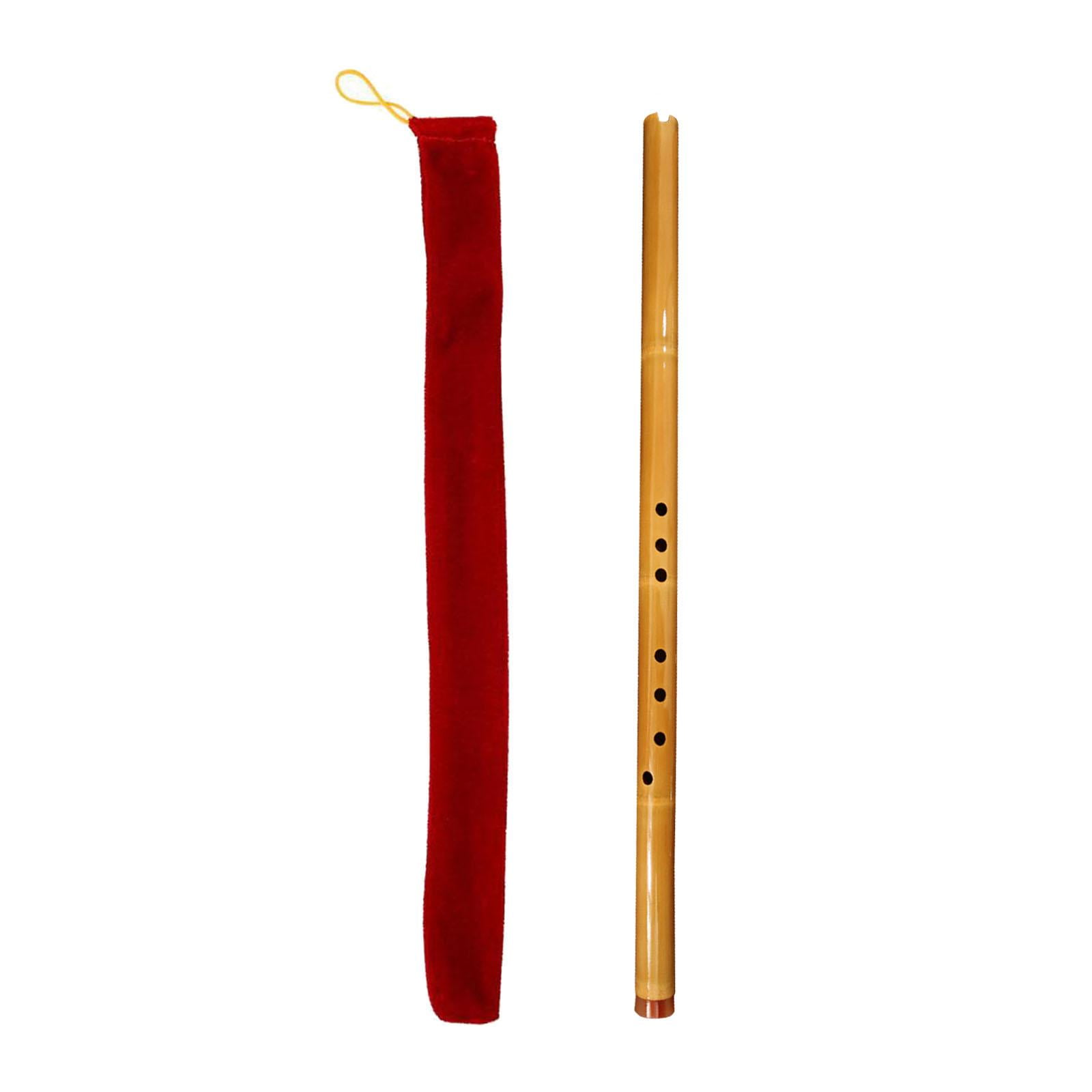LeeQinersw Chinese Bamboo Flute Wind Instruments Chinese Instrument Woodwind Vertical Flute yellow G tuning
