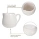 thumbnail image 4 of Small Sauce Jugs 6Pcs White Ceramic Sauce Dispensing Containers For General Users Simple Style, 4 of 5