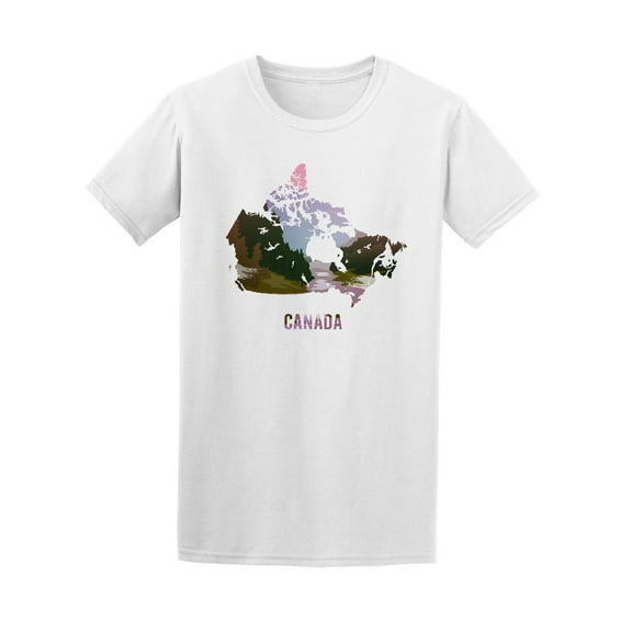 Canada Map Tee. Men's -Image by Shutterstock