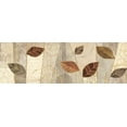 thumbnail image 2 of Charron, Veronique 32x13 Gold Ornate Wood Framed with Double Matting Museum Art Print Titled - Bohemian Leaves IV Neutral, 2 of 4