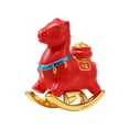 thumbnail image 4 of Estatua de caballo de resina, figura de animal, arte de mesa moderno, artesanía para dormitorio y sala de estar. rojo, 4 of 8