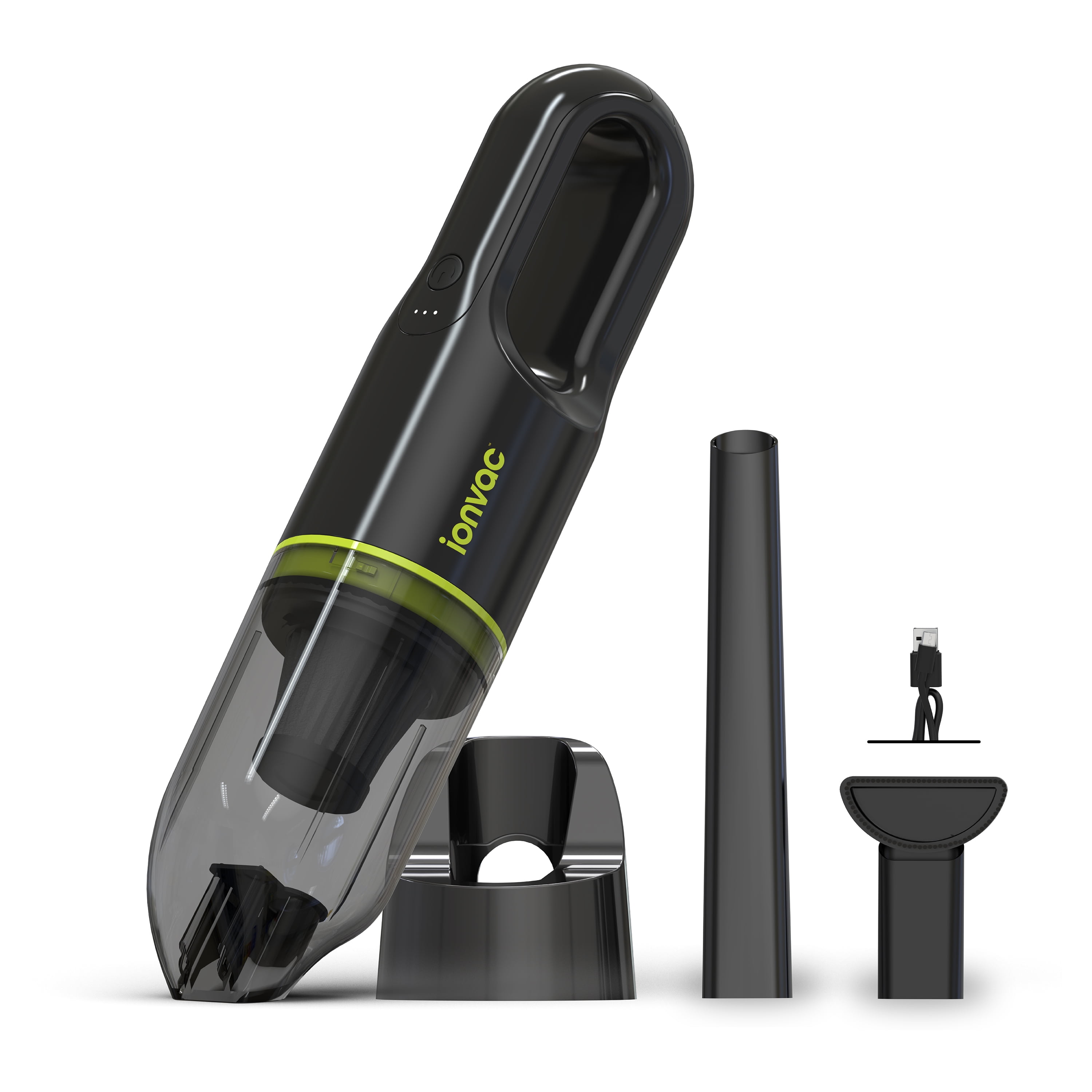 IonVac, Lightweight Handheld Cordless Vacuum Cleaner, USB Charging, Multi-Surface