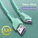 thumbnail image 5 of Cable de carga rápida de silicona de 1 m para teléfono móvil, color, plástico blando, adecuado para puerto de carga Android., 5 of 8